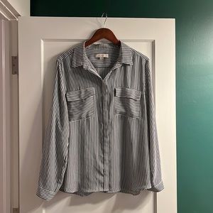 Light weight striped shirt- does not wrinkle & easy to care for